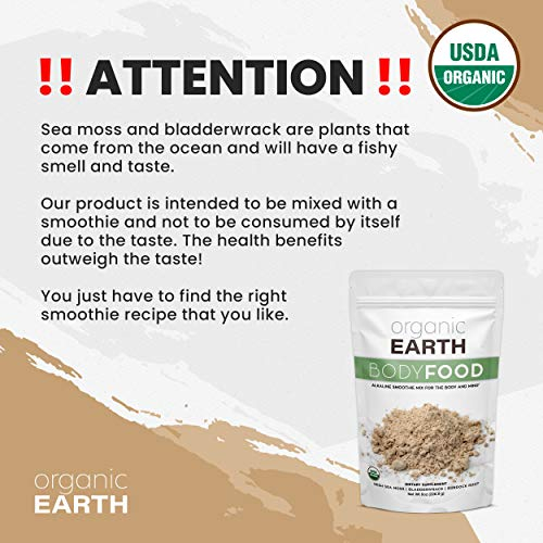 Foto 3 pulgar | Super Sea Moss Powder Organic Earth 227 Ml Con Fucus - Venta Internacional.