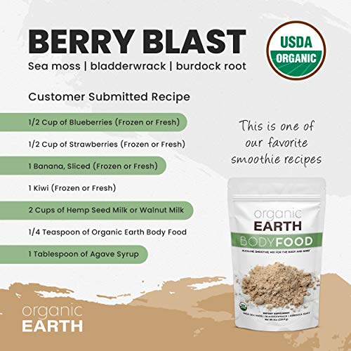 Foto 6 pulgar | Super Sea Moss Powder Organic Earth 227 Ml Con Fucus - Venta Internacional.