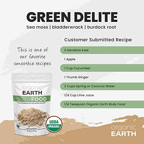 Foto 7 pulgar | Super Sea Moss Powder Organic Earth 227 Ml Con Fucus - Venta Internacional.