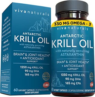 Foto 1 | Suplemento De Aceite De Krill Viva Naturals 1250 Mg Con Astaxantina 60 - Venta Internacional.
