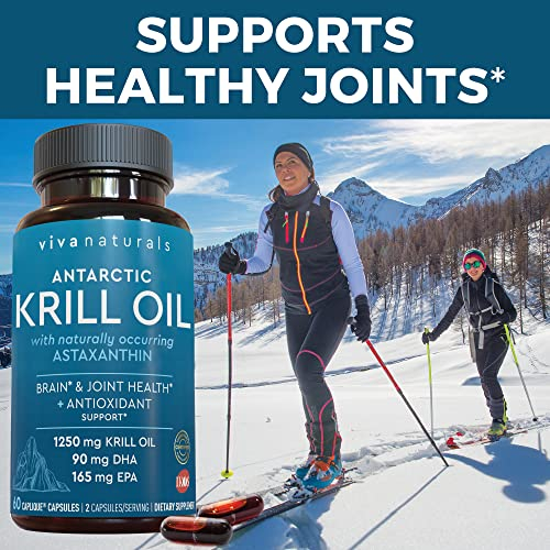 Foto 5 pulgar | Suplemento De Aceite De Krill Viva Naturals 1250 Mg Con Astaxantina 60  - Venta Internacional.