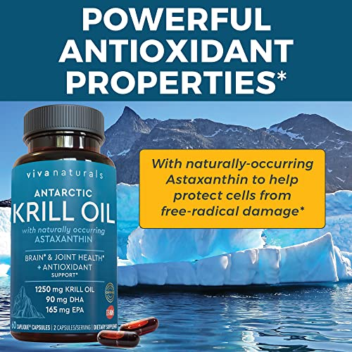 Foto 6 pulgar | Suplemento De Aceite De Krill Viva Naturals 1250 Mg Con Astaxantina 60  - Venta Internacional.