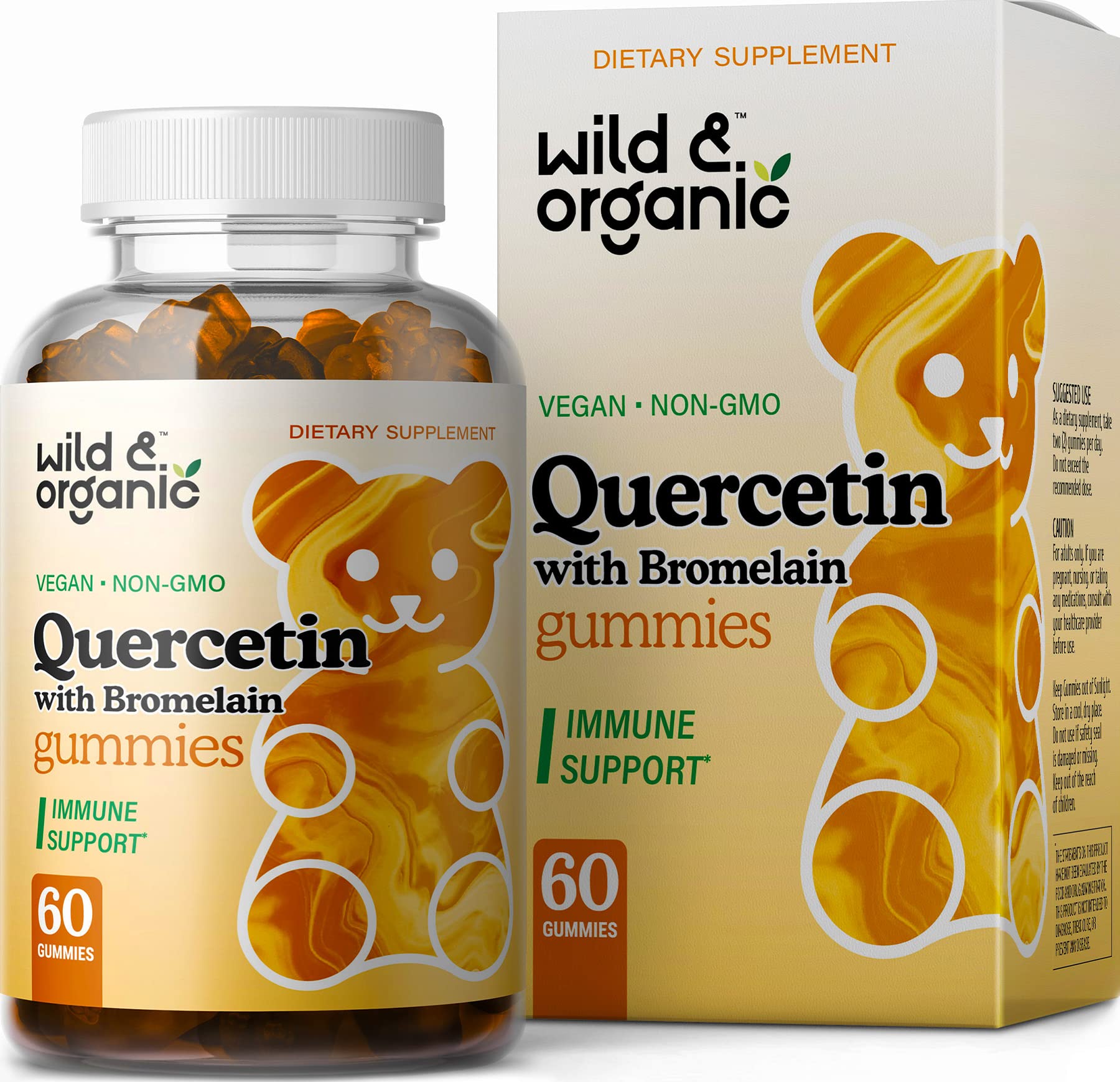 Foto 2 pulgar | Complemente La Quercetina Silvestre Y Orgánica Con Gomitas De Bromelina - Venta Internacional.