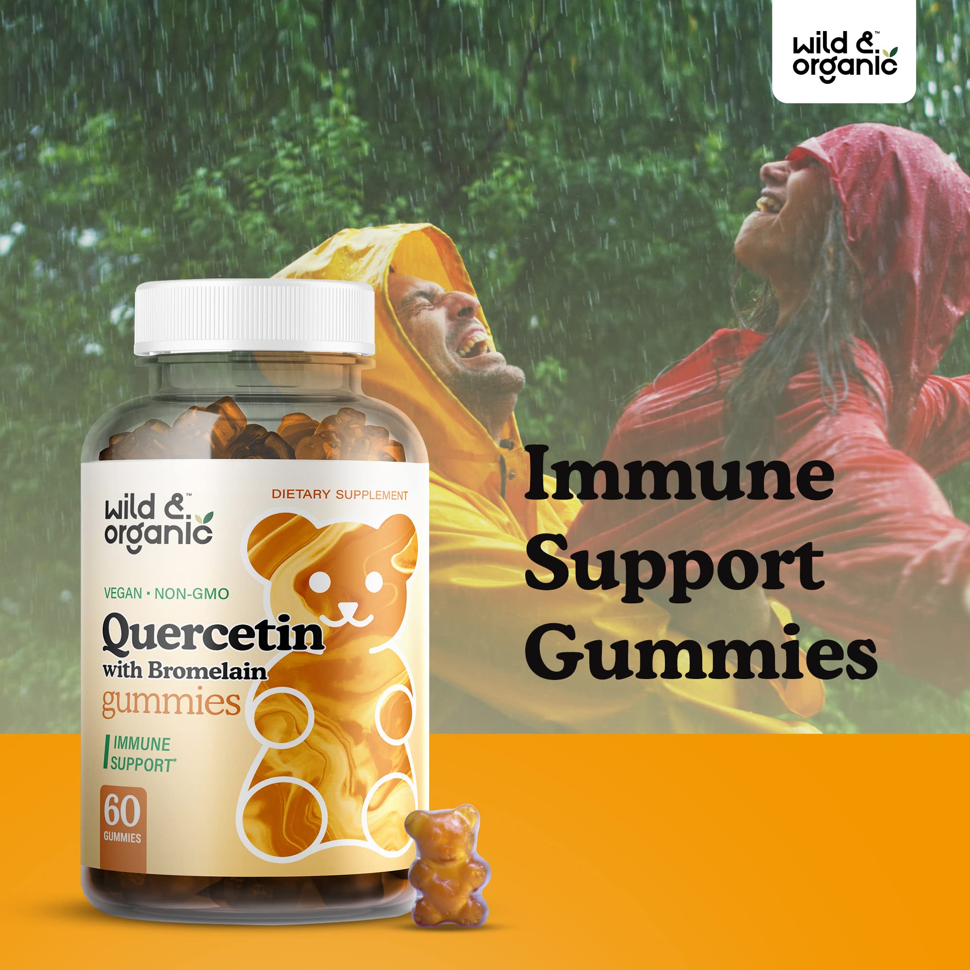 Foto 4 pulgar | Complemente La Quercetina Silvestre Y Orgánica Con Gomitas De Bromelina - Venta Internacional.