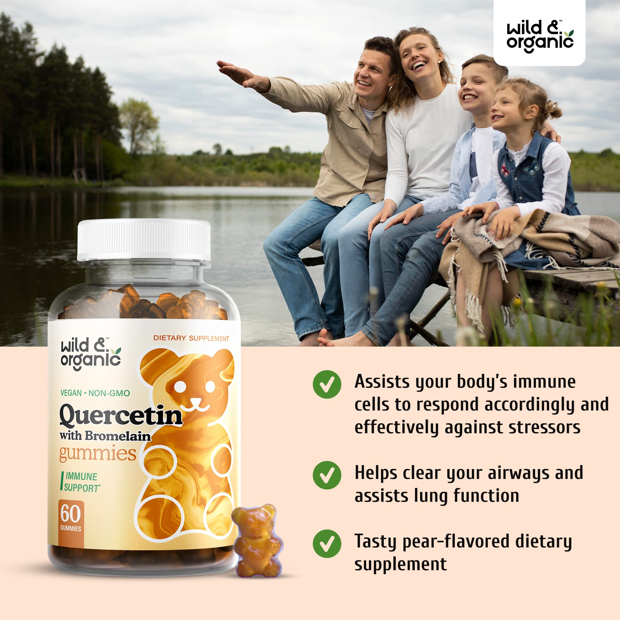 Foto 5 | Complemente La Quercetina Silvestre Y Orgánica Con Gomitas De Bromelina - Venta Internacional.