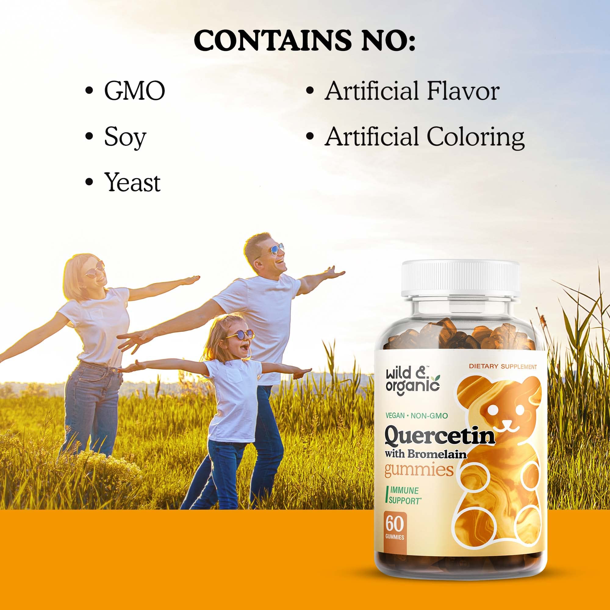 Foto 7 pulgar | Complemente La Quercetina Silvestre Y Orgánica Con Gomitas De Bromelina - Venta Internacional.