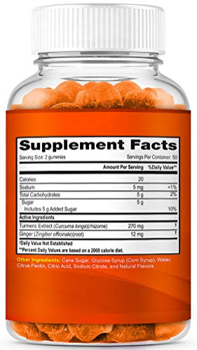 Foto 3 pulgar | Gomitas De Cúrcuma Supplement Lifecentric Health Max Strength - Venta Internacional.