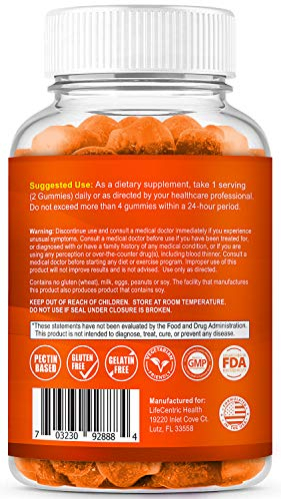 Foto 4 pulgar | Gomitas De Cúrcuma Supplement Lifecentric Health Max Strength - Venta Internacional.