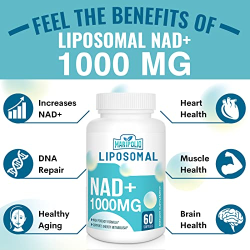 Foto 4 pulgar | Suplemento Maripolio Liposomal Nad+ De 1000 Mg Con Suministro Para 60 Días - Venta Internacional.