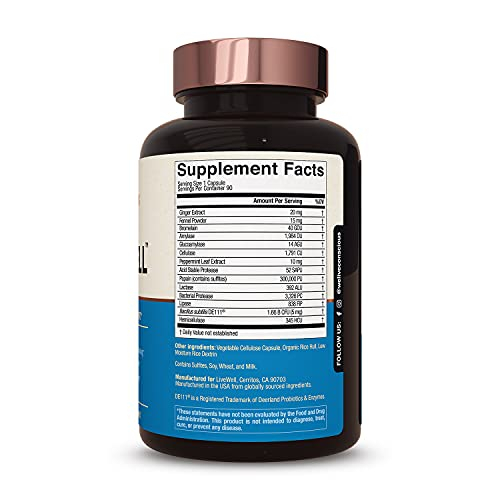 Foto 5 pulgar | Digestwell Immediate Support, Ayuda Digestiva De Acción Rápida, Fórmula Enzimática, Probiótica Y Her - Venta Int