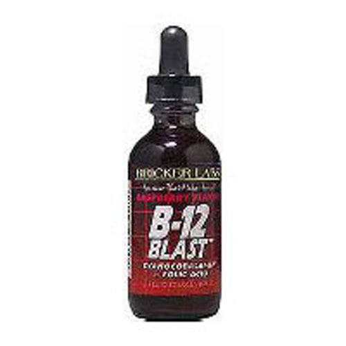 Suplemento Líquido De Frambuesa B-12 Blast De Bricker Labs, 60 Ml - Venta Internacional.