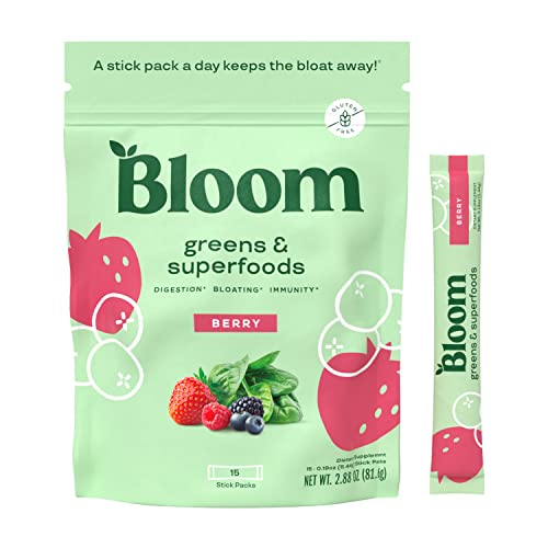 Foto 1 | Mezcla De Batido En Polvo Super Greens Bloom Nutrition, 15 Unidades - Venta Internacional.