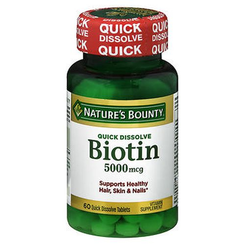 Foto 2 pulgar | Suplemento de Biotina Nature's Bounty Tabletas de 5000 Mcg 60 Unidades - Venta Internacional