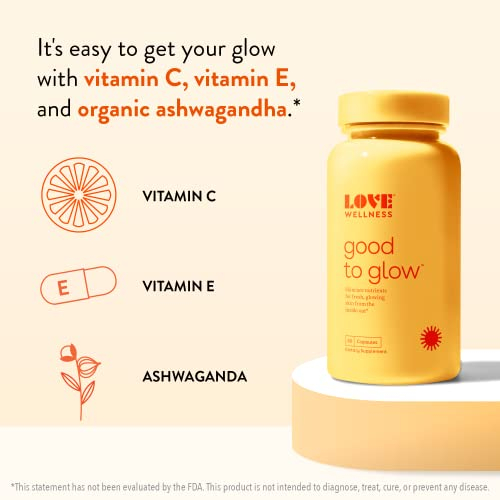Foto 4 pulgar | Suplemento Love Wellness Good To Glow Colágeno 60 Cápsulas - Venta Internacional.