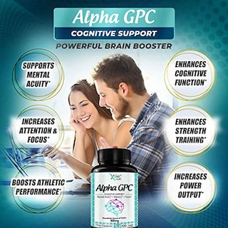 Foto 3 | Suplemento Alpha Gpc De Colina 600 Mg 120 Cápsulas X Gold Healt - Venta Internacional.