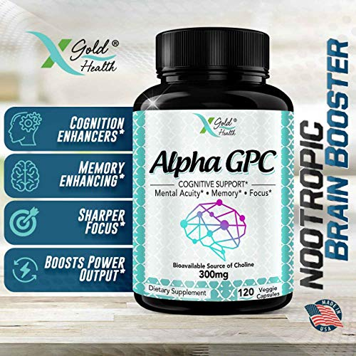 Foto 5 pulgar | Suplemento Alpha Gpc De Colina 600 Mg 120 Cápsulas X Gold Healt - Venta Internacional.