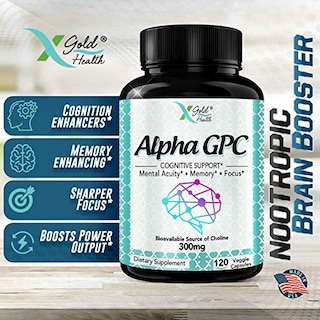 Foto 4 | Suplemento Alpha Gpc De Colina 600 Mg 120 Cápsulas X Gold Healt - Venta Internacional.