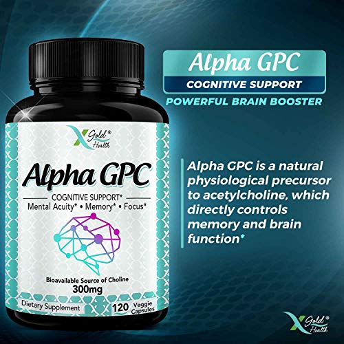 Foto 8 pulgar | Suplemento Alpha Gpc De Colina 600 Mg 120 Cápsulas X Gold Healt - Venta Internacional.