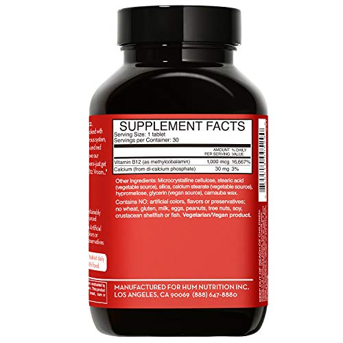 Foto 3 pulgar | Suplemento Hum B12 Turbo Daily Energy Support 30 Comprimidos - Venta Internacional.