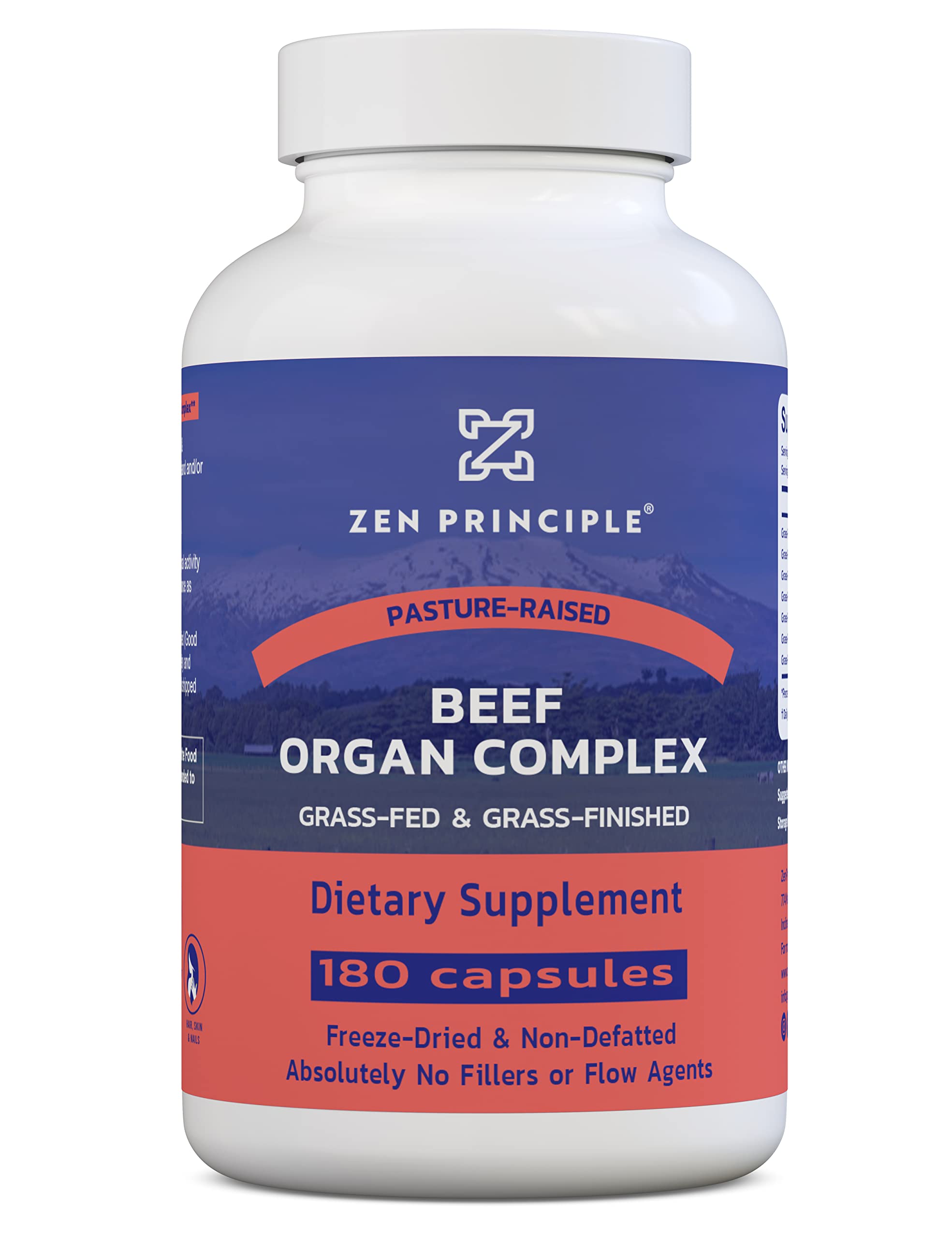 Foto 2 pulgar | Suplemento Zen Principle: Complejo De Órganos De Carne De Res Alimentada - Venta Internacional.