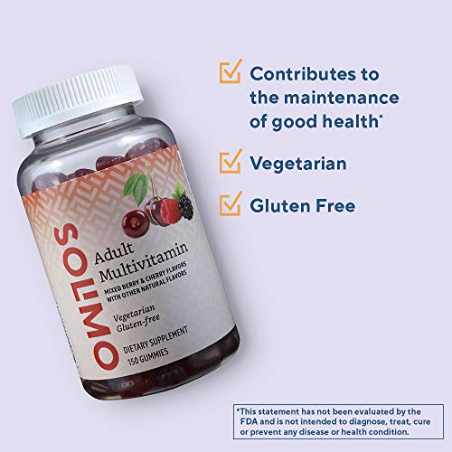 Foto 4 pulgar | Suplemento Multivitamínico Solimo Para Adultos, 150 Gomitas, Sopa De 75 Días - Venta Internacional.