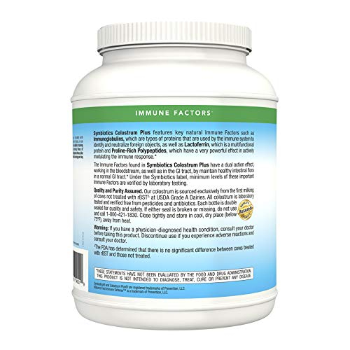 Foto 3 pulgar | Suplemento Symbiotics Colostrum Plus Powder 595 G Para Inmunidad - Venta Internacional.