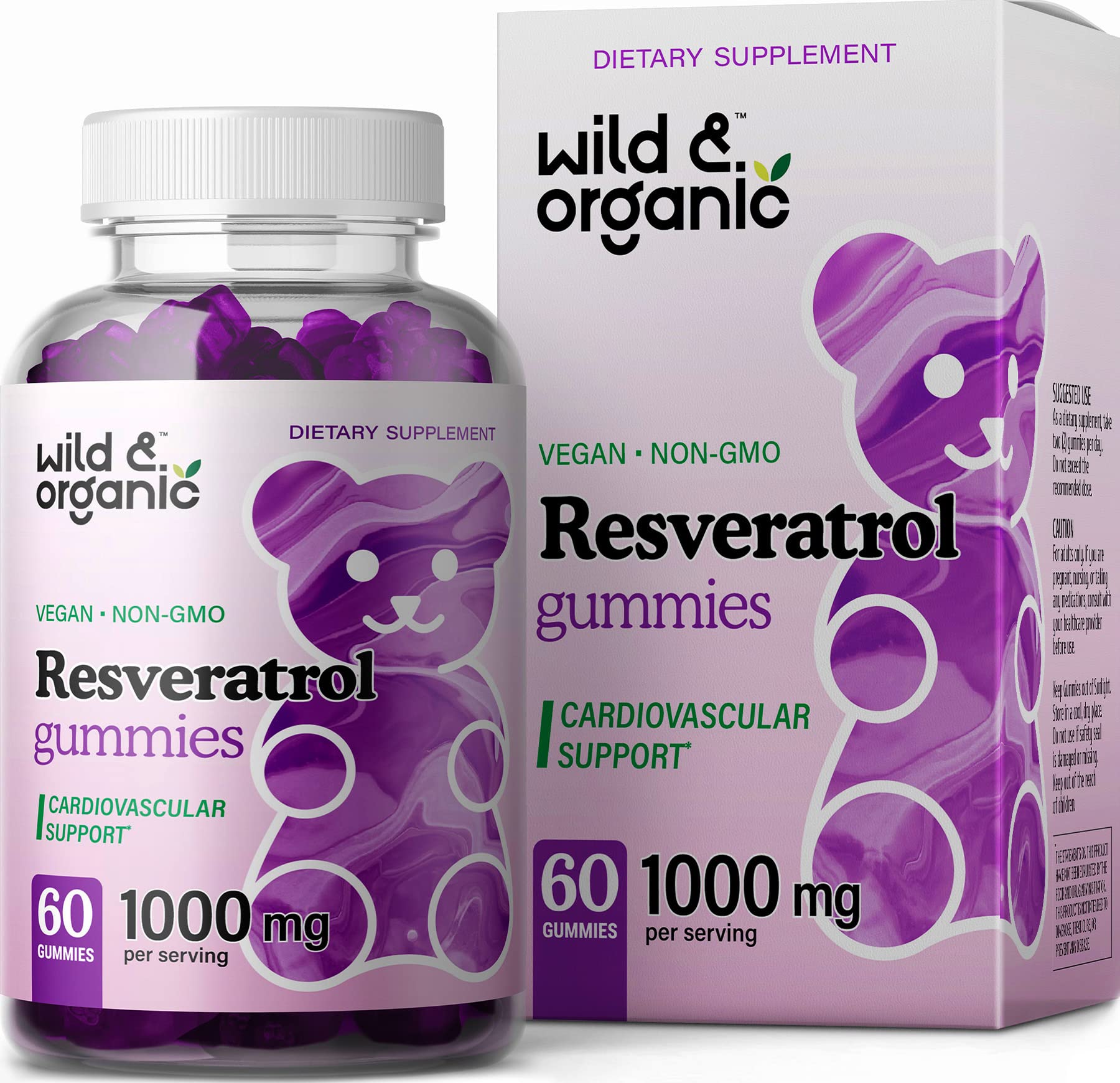Suplemento De Gomitas De Resveratrol Silvestre Y Orgánico De 1000 Mg - Venta Internacional.