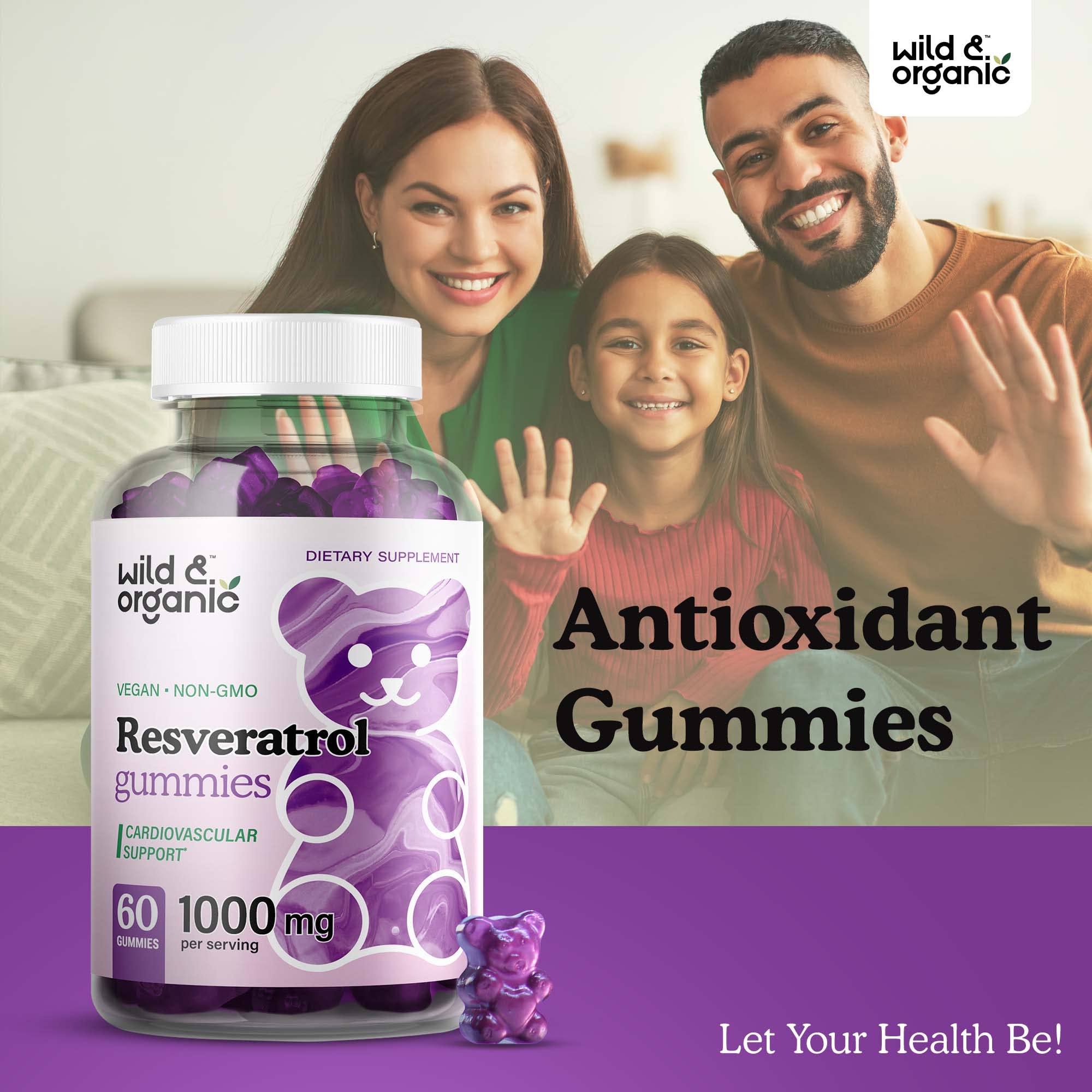 Foto 4 pulgar | Suplemento De Gomitas De Resveratrol Silvestre Y Orgánico De 1000 Mg - Venta Internacional.
