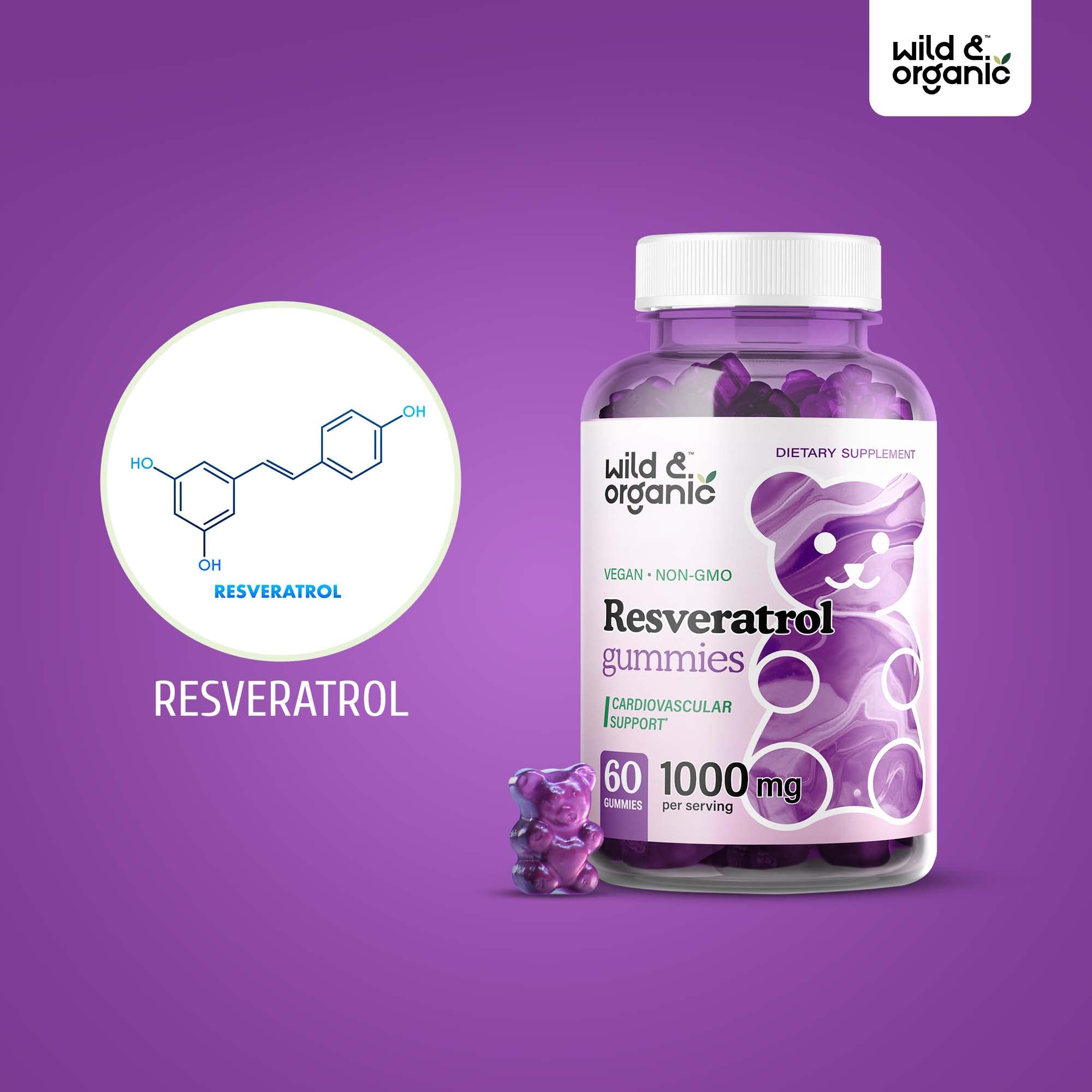 Foto 6 | Suplemento De Gomitas De Resveratrol Silvestre Y Orgánico De 1000 Mg - Venta Internacional.