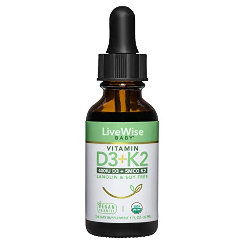 Foto 2 pulgar | Suplemento De Vitamina D3 K2 Para Bebés Live Wise Naturals - Venta Internacional.