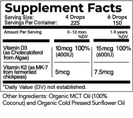 Foto 5 pulgar | Suplemento De Vitamina D3 K2 Para Bebés Live Wise Naturals - Venta Internacional.