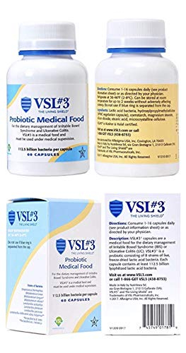 Foto 6 pulgar | Alimento Médico Probiótico Vsl #3 Para El Control Del Sii, 60 Cápsulas - Venta Internacional.