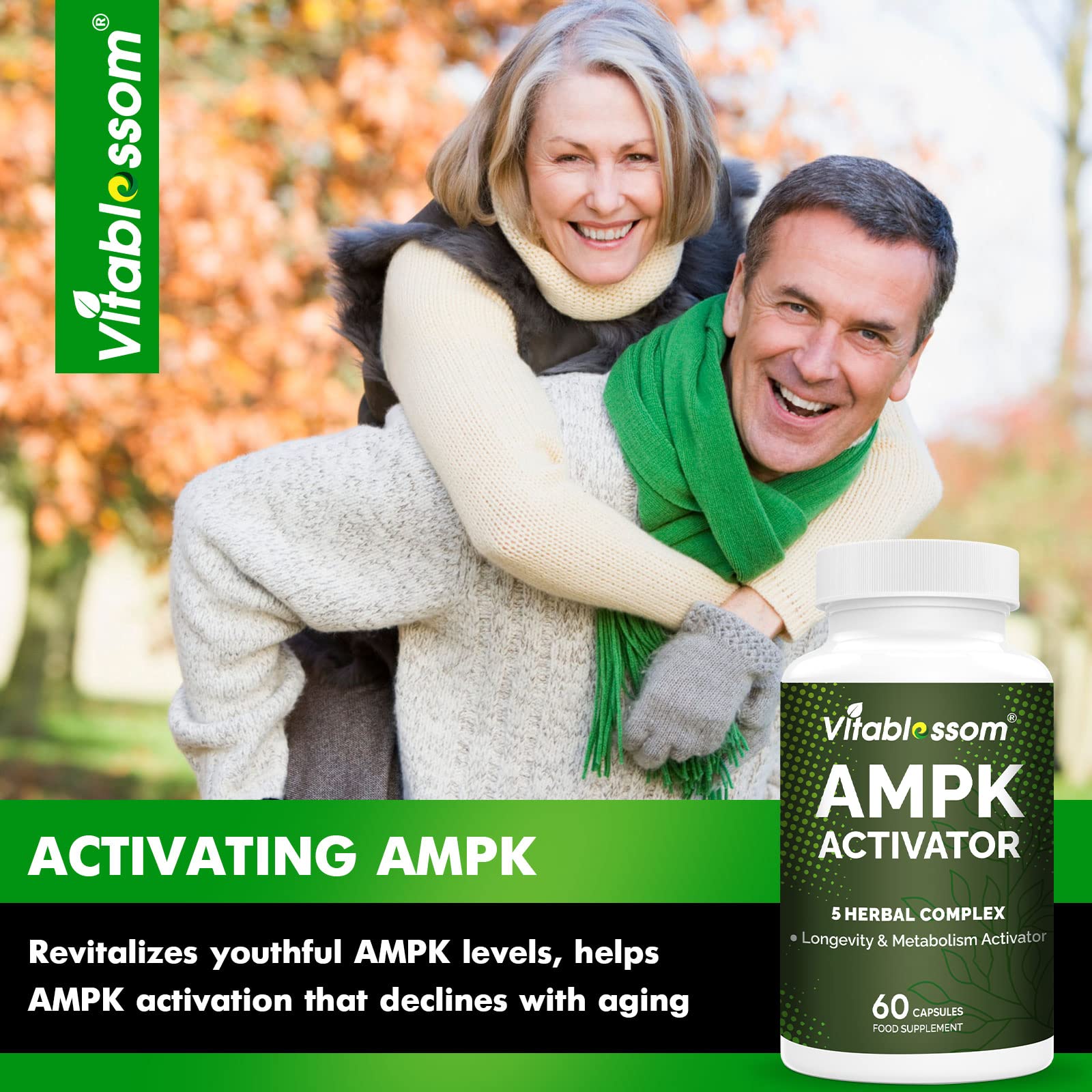 Foto 4 pulgar | Suplemento Vitablosom Ampk Activator 5 En 1 Jiaogulan Gynos - Venta Internacional.