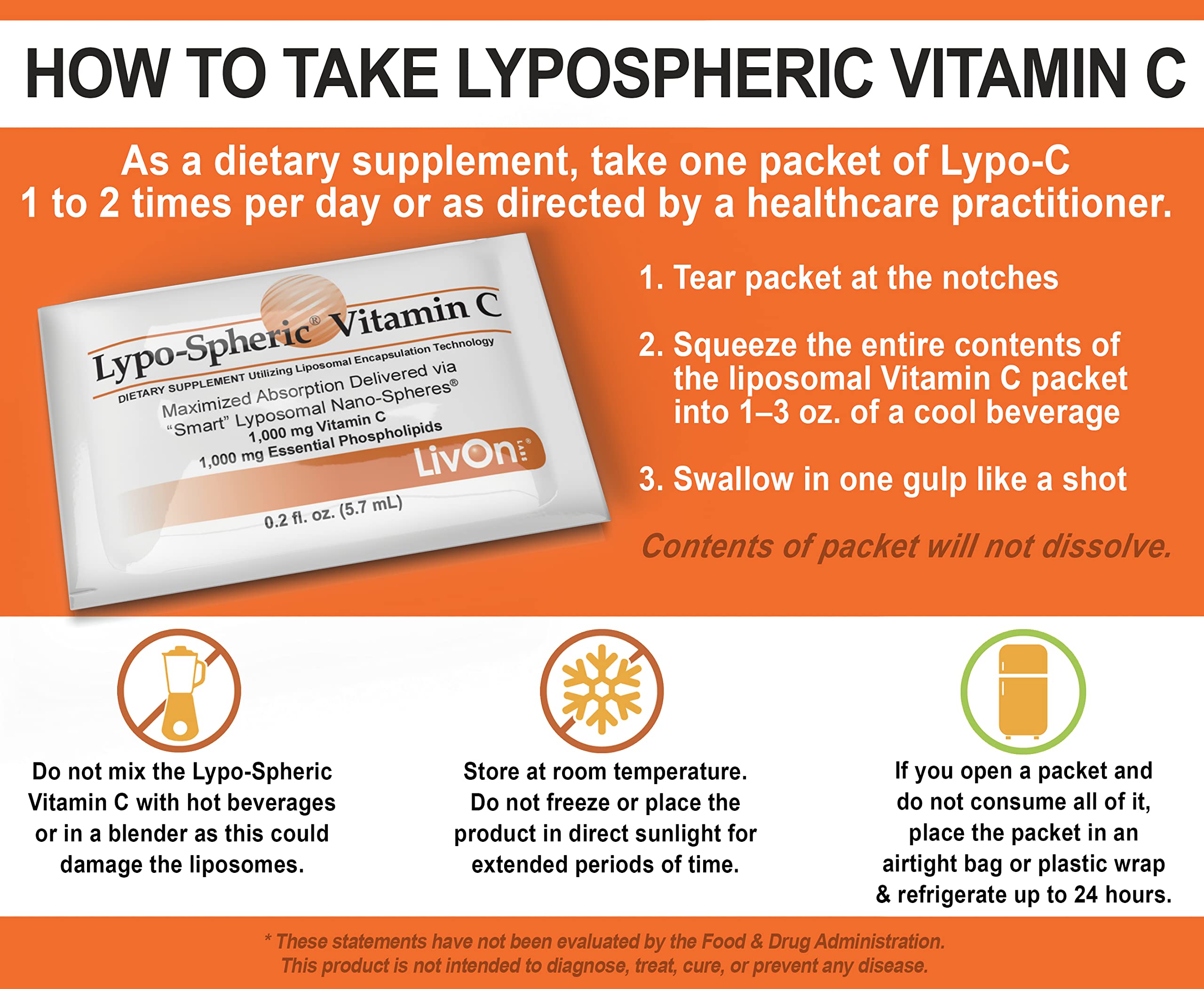 Foto 5 pulgar | Vitamina C Lypo-spheric, 30 Paquetes De 1000 Mg Con Fósforo Esencial - Venta Internacional.