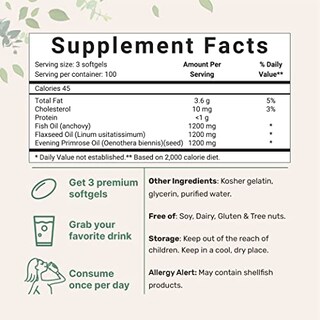 Foto 2 | Suplemento Microingredientes Triple Strength Omega 3 6 9 300c - Venta Internacional.