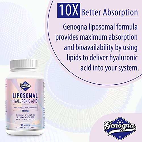 Foto 5 pulgar | Suplemento Genogna de Ácido Hialurónico Liposomal de 60 Tabletas-Venta Internacional