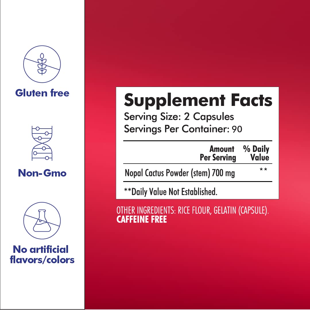 Foto 7 pulgar | Suplemento Dietético Santo Remedio Nopal Sin Azúcar Ni Gluten - Venta Internacional.