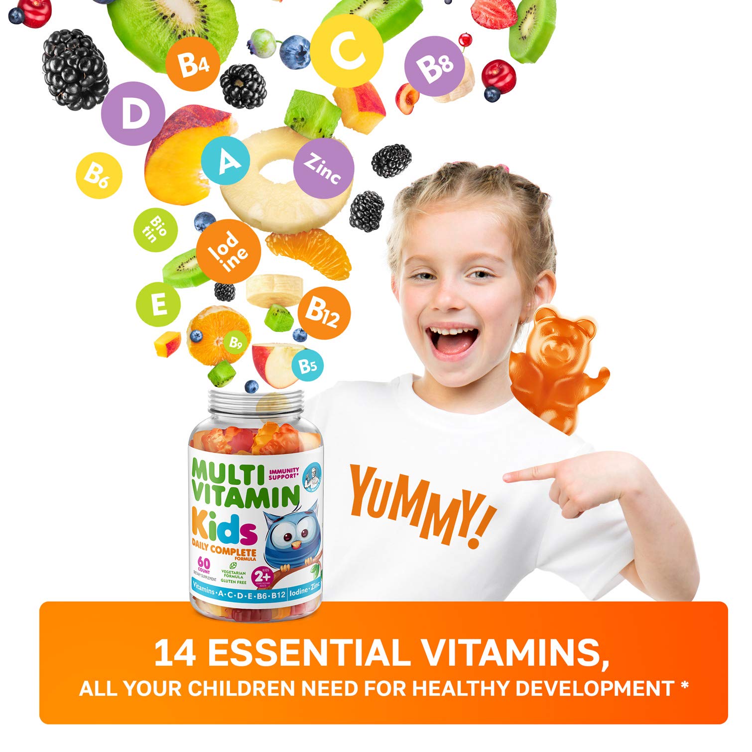 Foto 3 pulgar | Gomitas Multivitamínicas Dr. Moritz Kids 2+ Years, 120 Unidades - Venta Internacional.