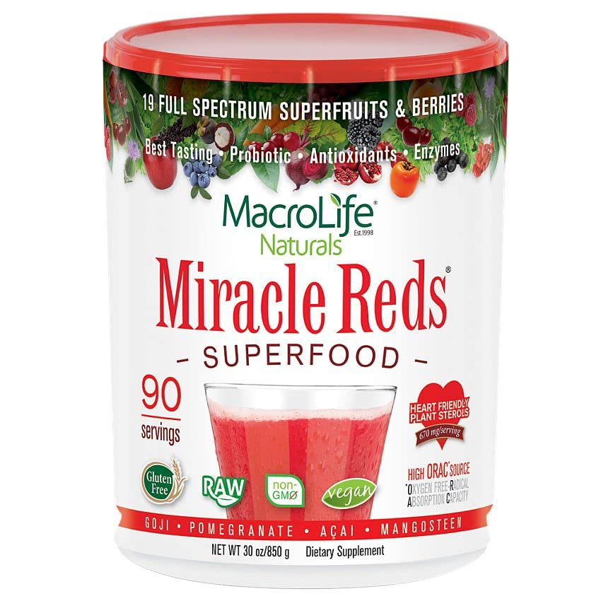Foto 2 pulgar | Suplemento Macrolife Naturals Miracle Reds Superfood 840 Ml - Venta Internacional.