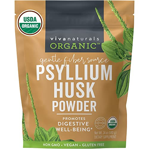 Foto 2 pulgar | Suplemento De Fibra Viva Naturals Organic Psyllium Husk 680g - Venta Internacional.