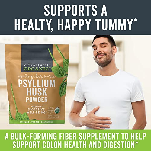 Foto 6 pulgar | Suplemento De Fibra Viva Naturals Organic Psyllium Husk 680g - Venta Internacional.