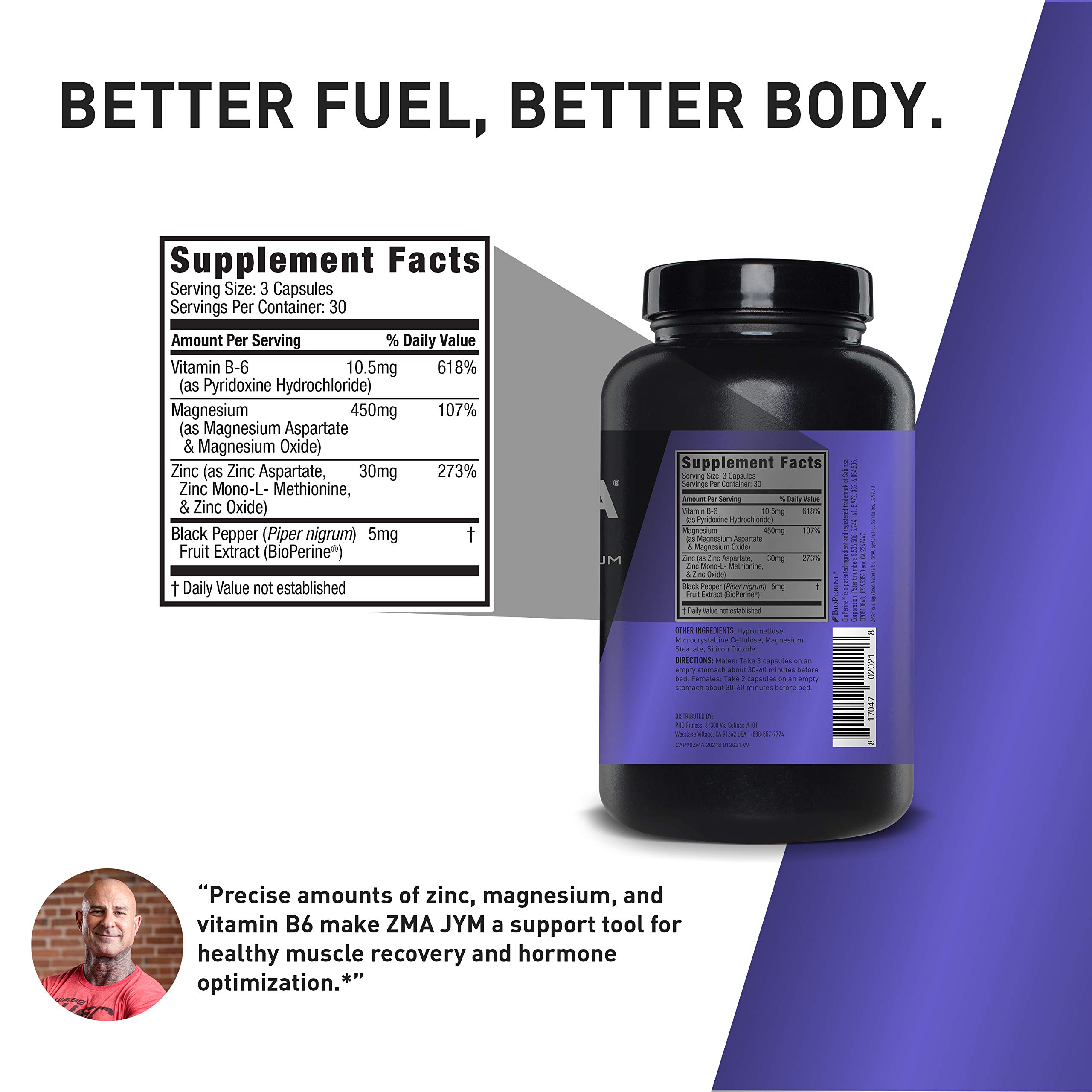 Foto 3 pulgar | Suplemento Jym Supplement Science Zma Zma 90 Cápsulas - Venta Internacional.