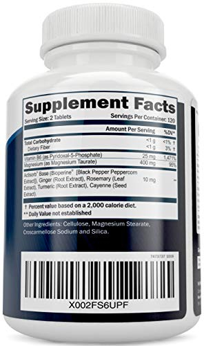 Foto 5 pulgar | Suplemento De Taurato De Magnesio Puramente Holístico, 400 Mg, 240 Tabletas - Venta Internacional.