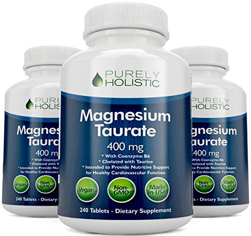 Foto 7 pulgar | Suplemento De Taurato De Magnesio Puramente Holístico, 400 Mg, 240 Tabletas - Venta Internacional.