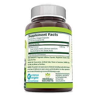 Foto 3 | Suplemento Herbal Secrets Holy Basil 1000 Mg 120 Cápsulas - Venta Internacional.