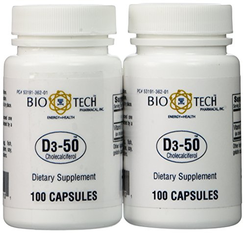 Foto 1 | Suplemento Bio Tech D3-50 50 50 000 Ui 100 Comprimidos (paquete De 2) - Venta Internacional.