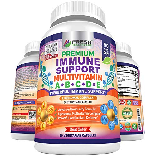 Foto 1 | Multivitamin Fresh Healthcare Immune Support 90 Cápsulas Veganas - Venta Internacional.