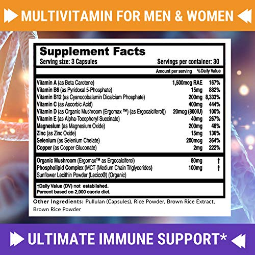 Foto 5 pulgar | Multivitamin Fresh Healthcare Immune Support 90 Cápsulas Veganas - Venta Internacional.