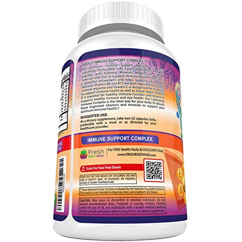 Foto 8 pulgar | Multivitamin Fresh Healthcare Immune Support 90 Cápsulas Veganas - Venta Internacional.