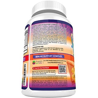 Foto 7 | Multivitamin Fresh Healthcare Immune Support 90 Cápsulas Veganas - Venta Internacional.